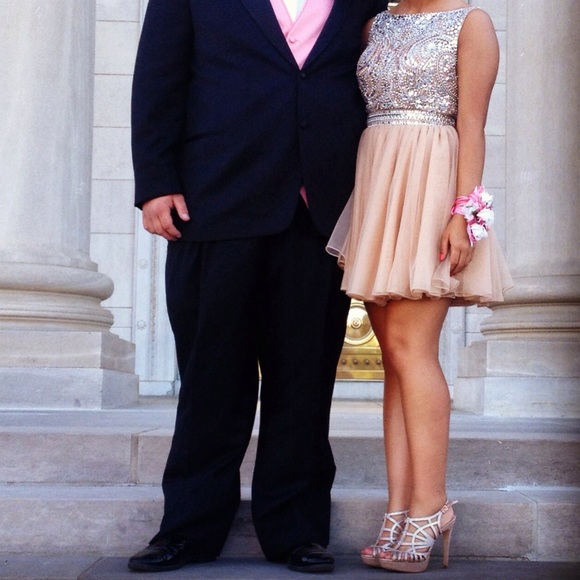 Sherri Hill Dresses & Skirts - Champagne 2 piece prom/cocktail dress